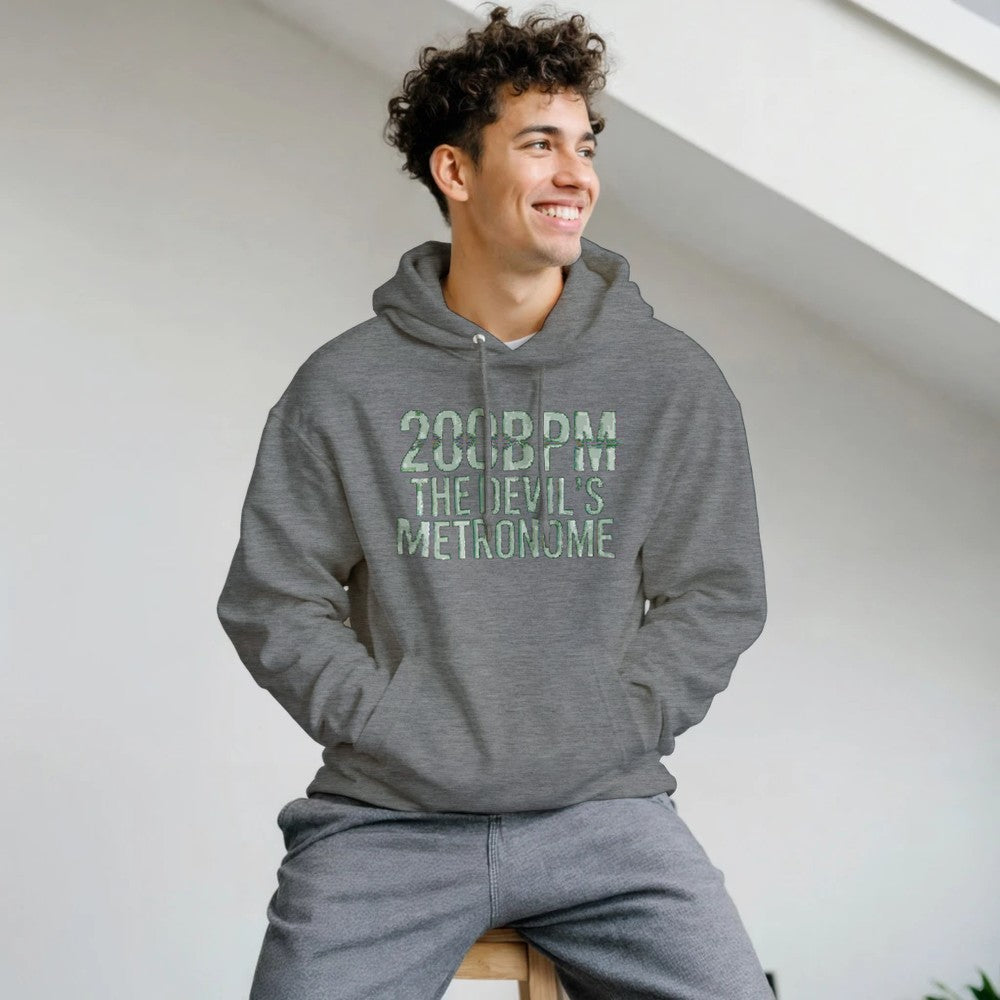 200bpm The Devils Metronome - Rave Unisex Hoodie - grey