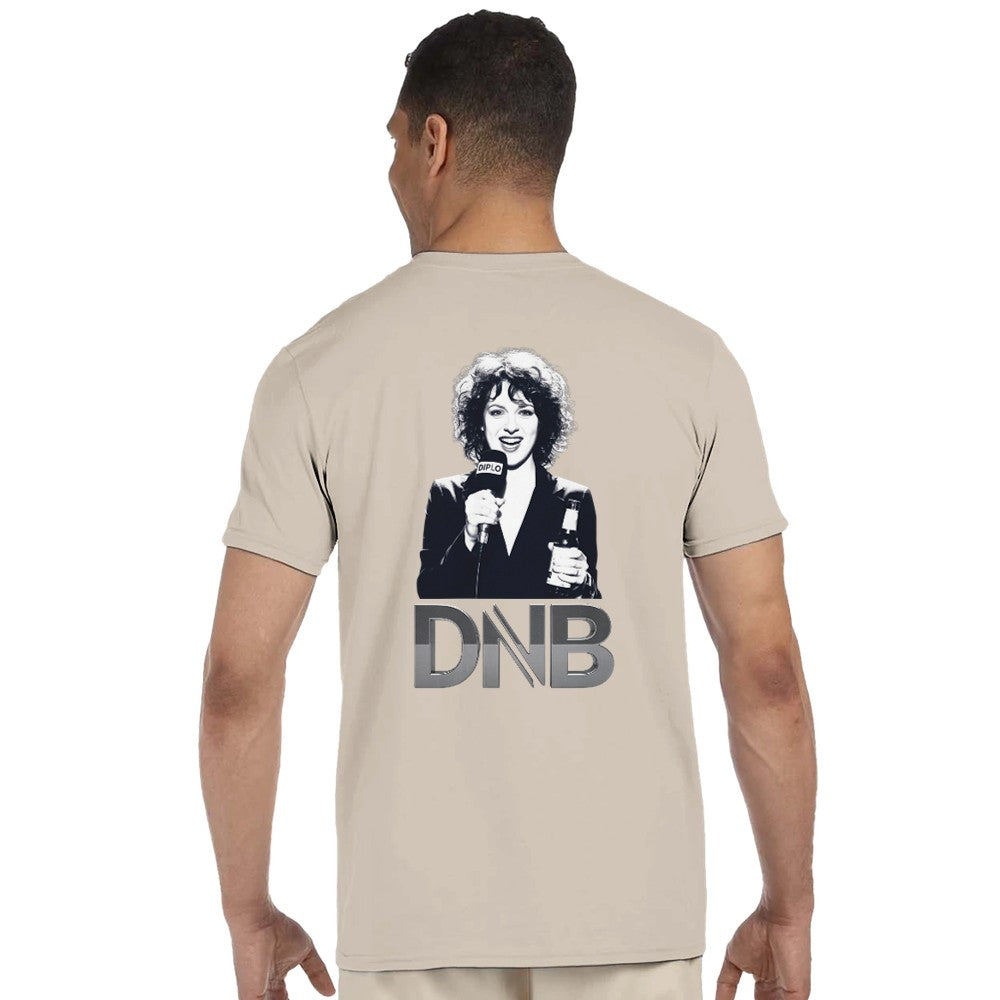 Unisex Beige T-shirt for Adults – Music Festival Streetwear Rave Clothing – Techno, EDM, DJ Shirt - Annie Mac Radio 1 print