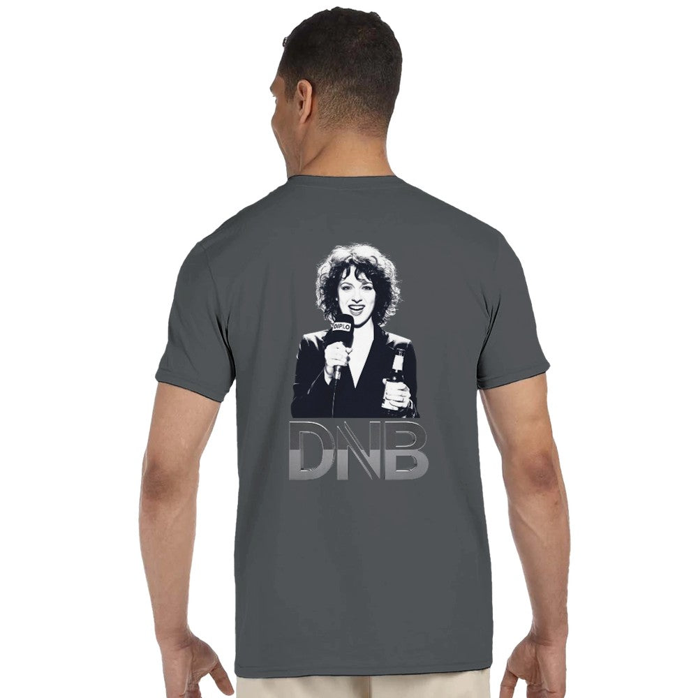 Unisex Grey T-shirt for Adults – Music Festival Streetwear Rave Clothing – Techno, EDM, DJ Shirt - Annie Mac Radio 1 print