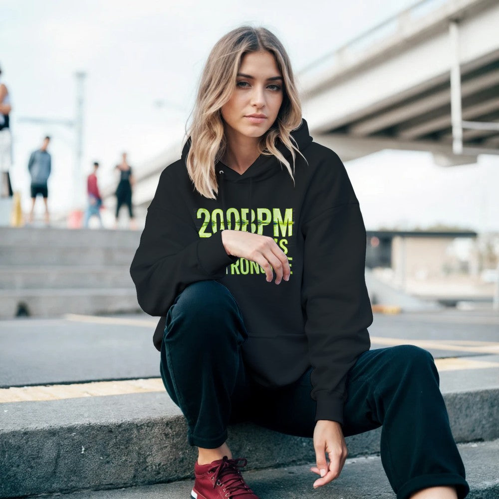 200bpm The Devils Metronome - Rave Unisex Hoodie - black