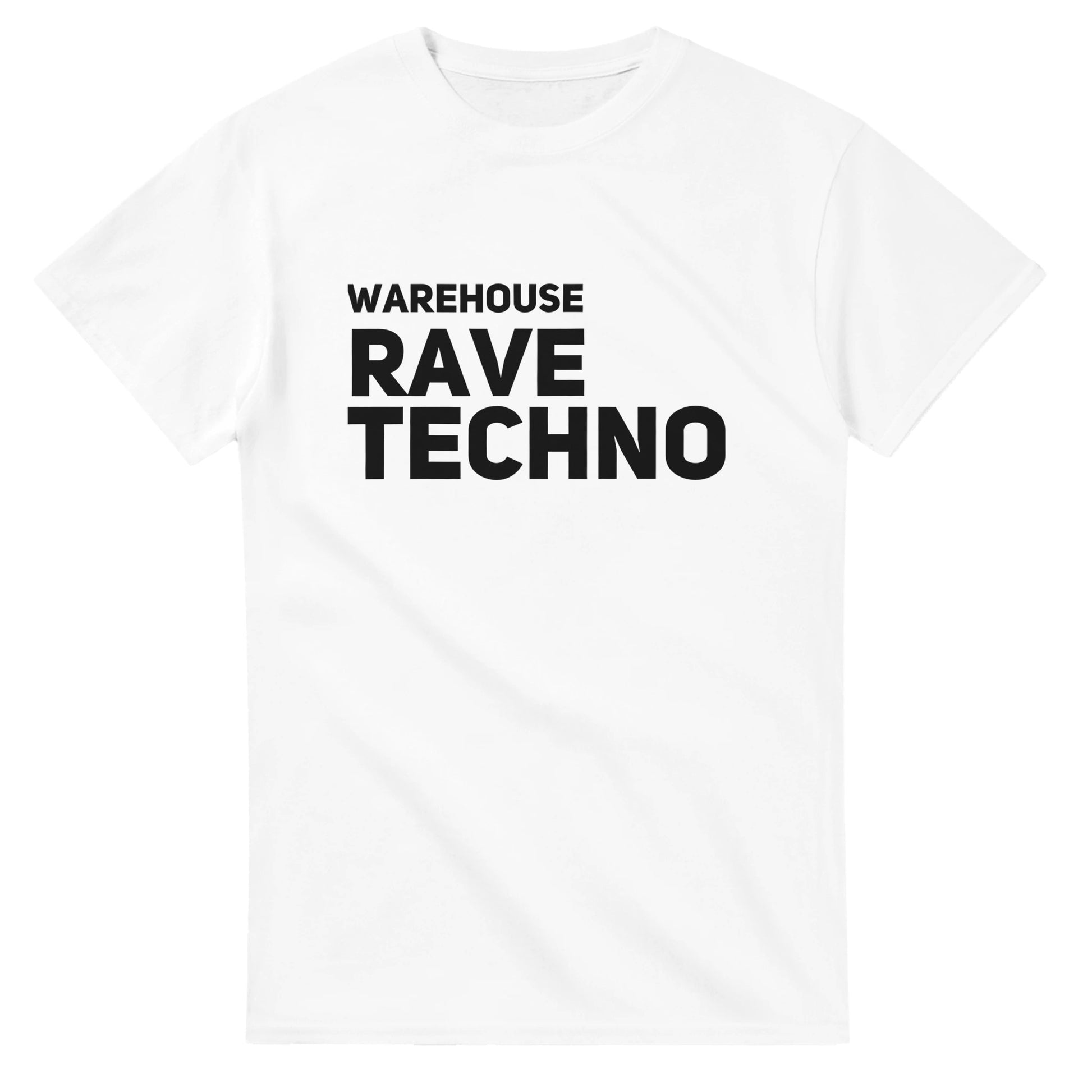 Warehouse rave techno T-Shirt for Rave & Festival Wear | Unisex Underground Music Clothing - 100% Soft Cotton - white