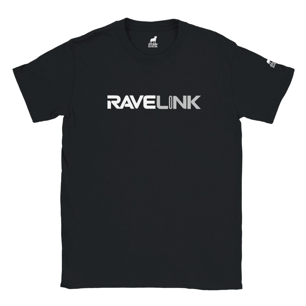 Stomp ravewear RaveLink - custom QR Code - Unisex T-shirt - black