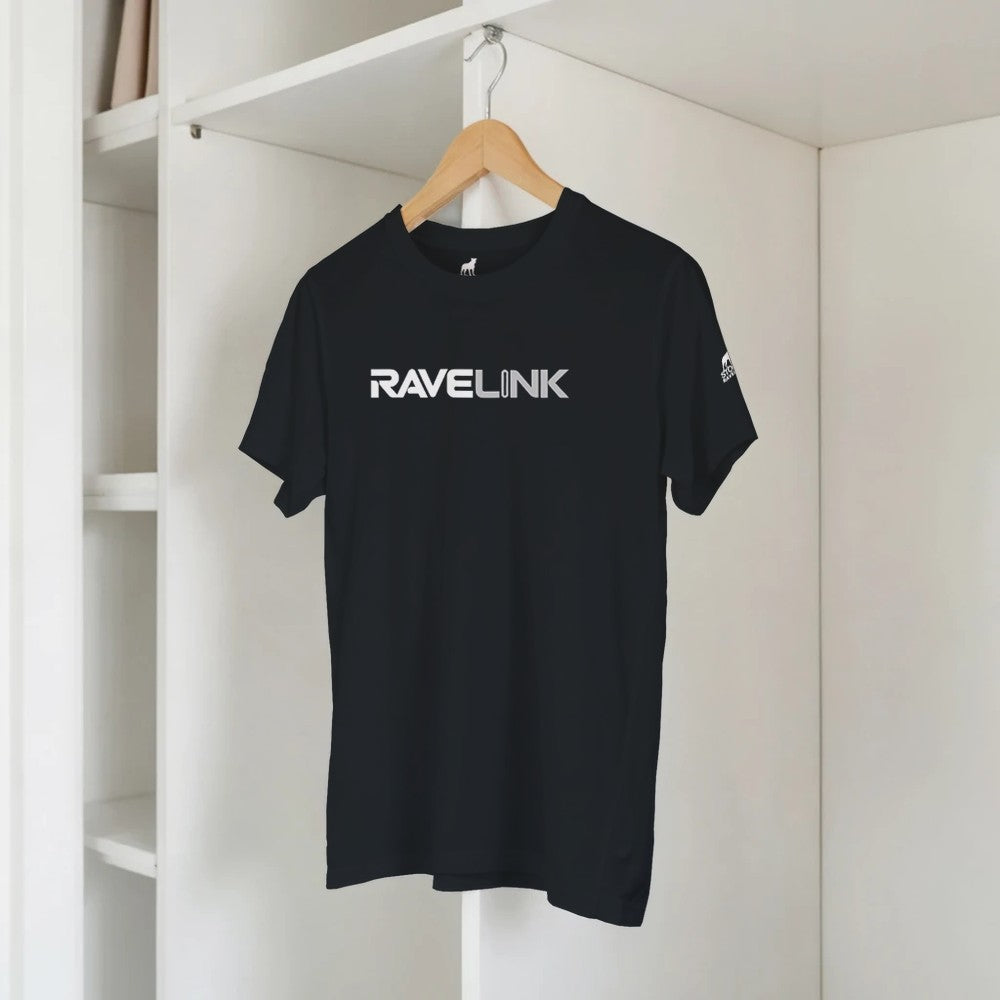 Stomp ravewear RaveLink - custom QR Code - Unisex T-shirt - black