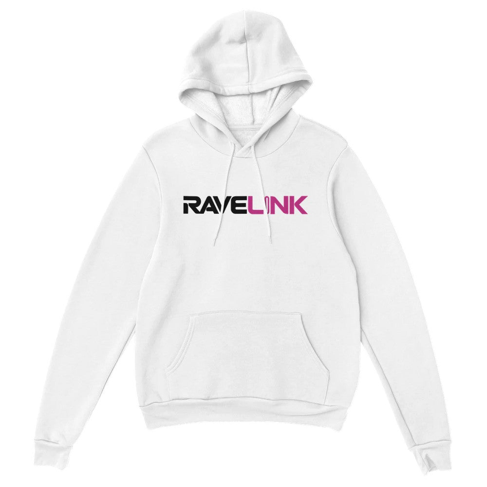 custom tiktok handle rave hoodie - instantly gain more follower on a night out - 100% custom techno - unisex - pink