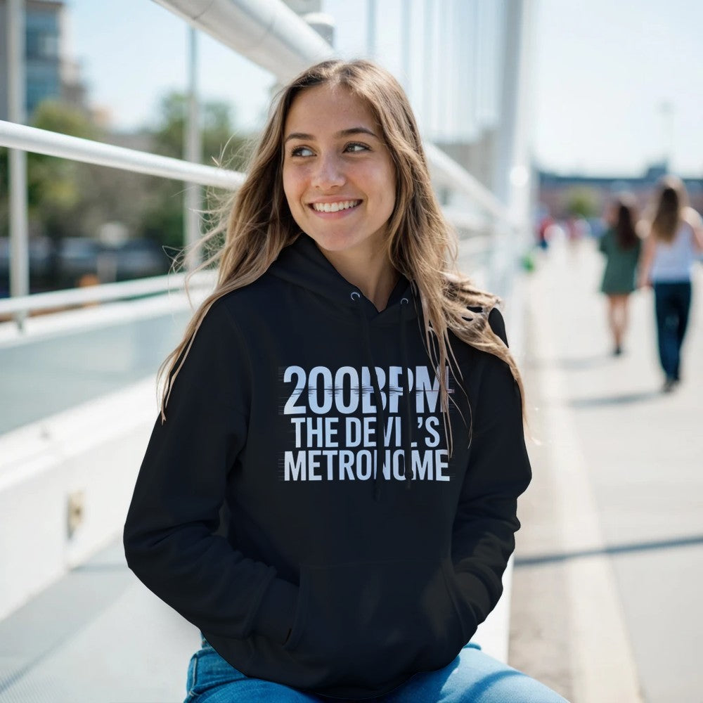 200bpm The Devils Metronome - Rave Unisex Hoodie - black