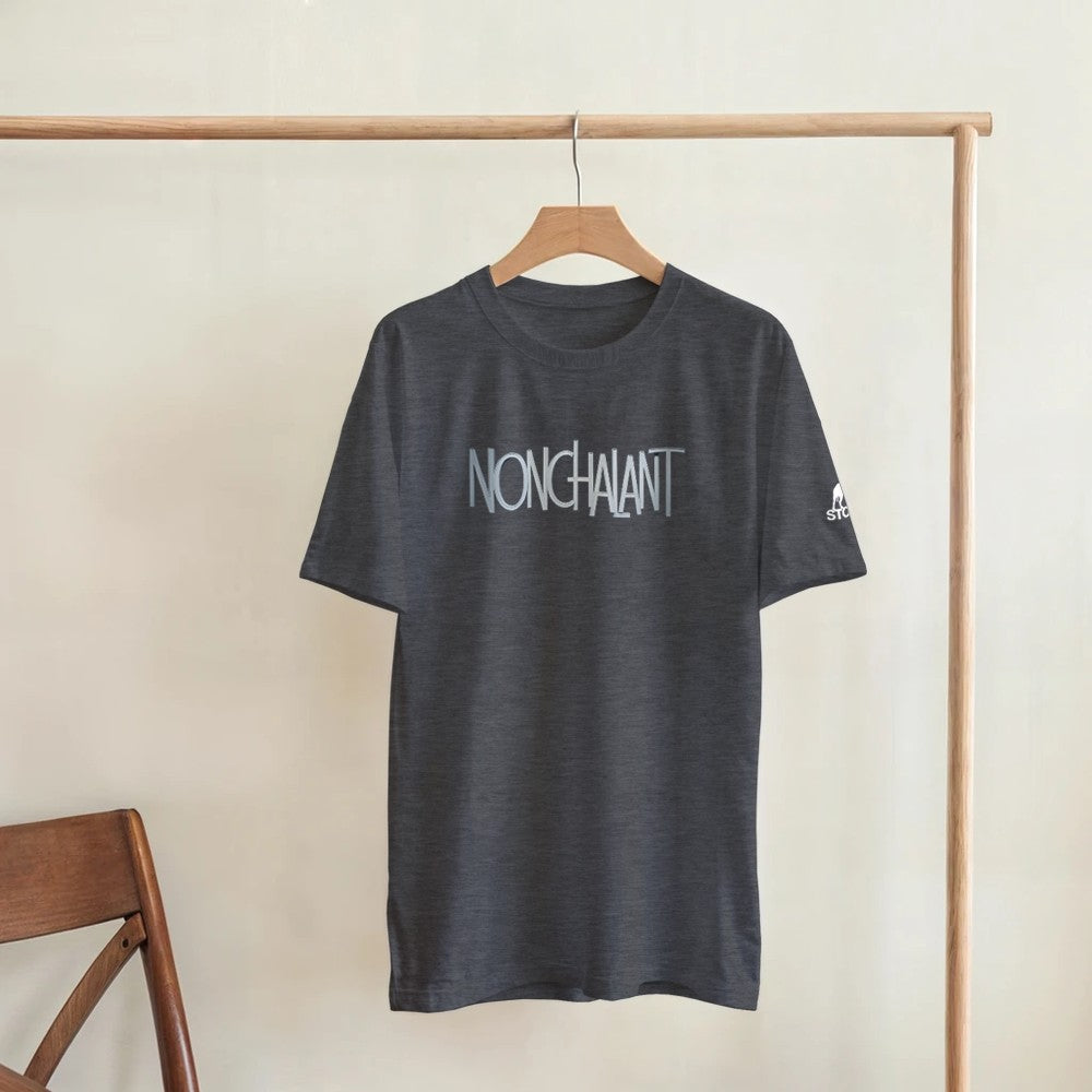 Nonchalant Unisex techno rave tshirt - grey