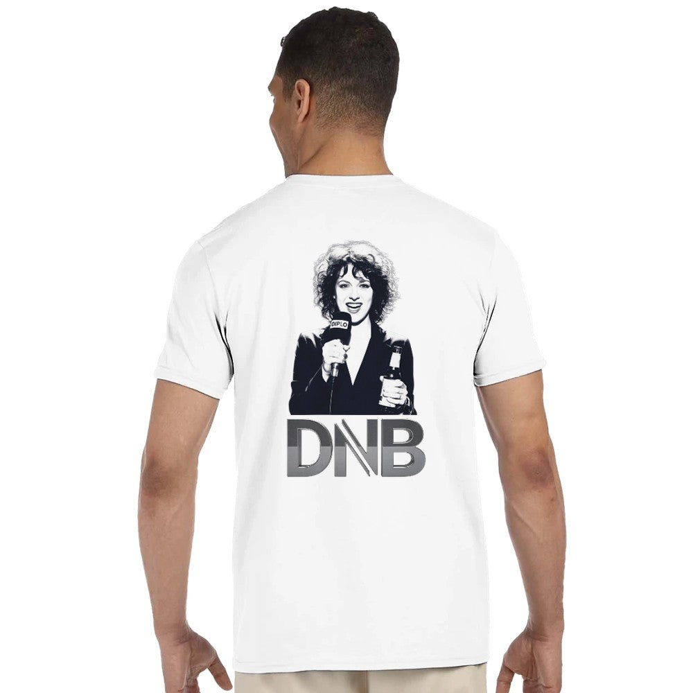 Unisex White T-shirt for Adults – Music Festival Streetwear Rave Clothing – Techno, EDM, DJ Shirt - Annie Mac Radio 1 print