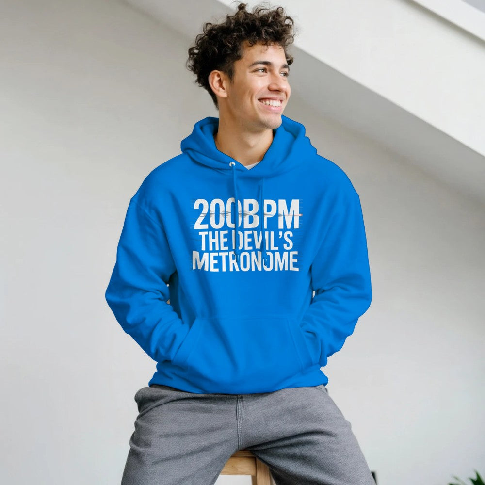 200bpm The Devils Metronome - Rave Unisex Hoodie - blue