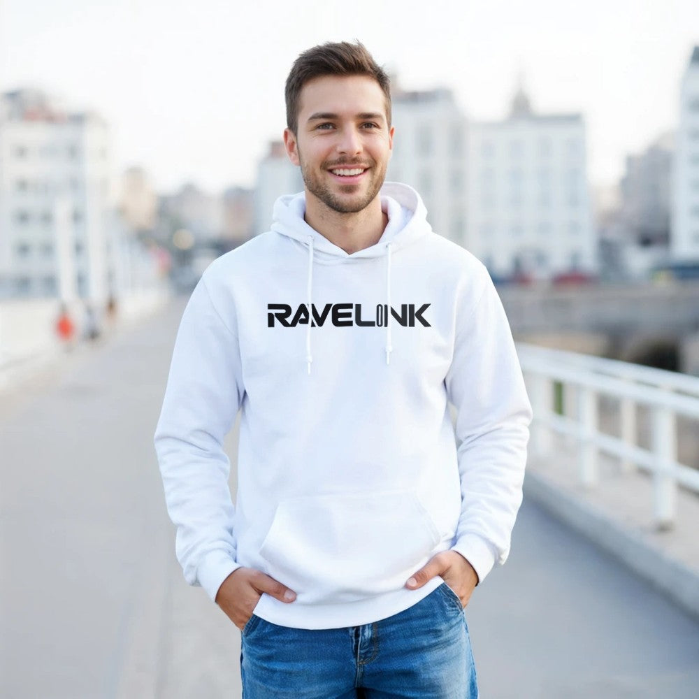 custom tiktok hoodie - perfect for gaining followers - unisex - white hoodie with black font - RaveLink