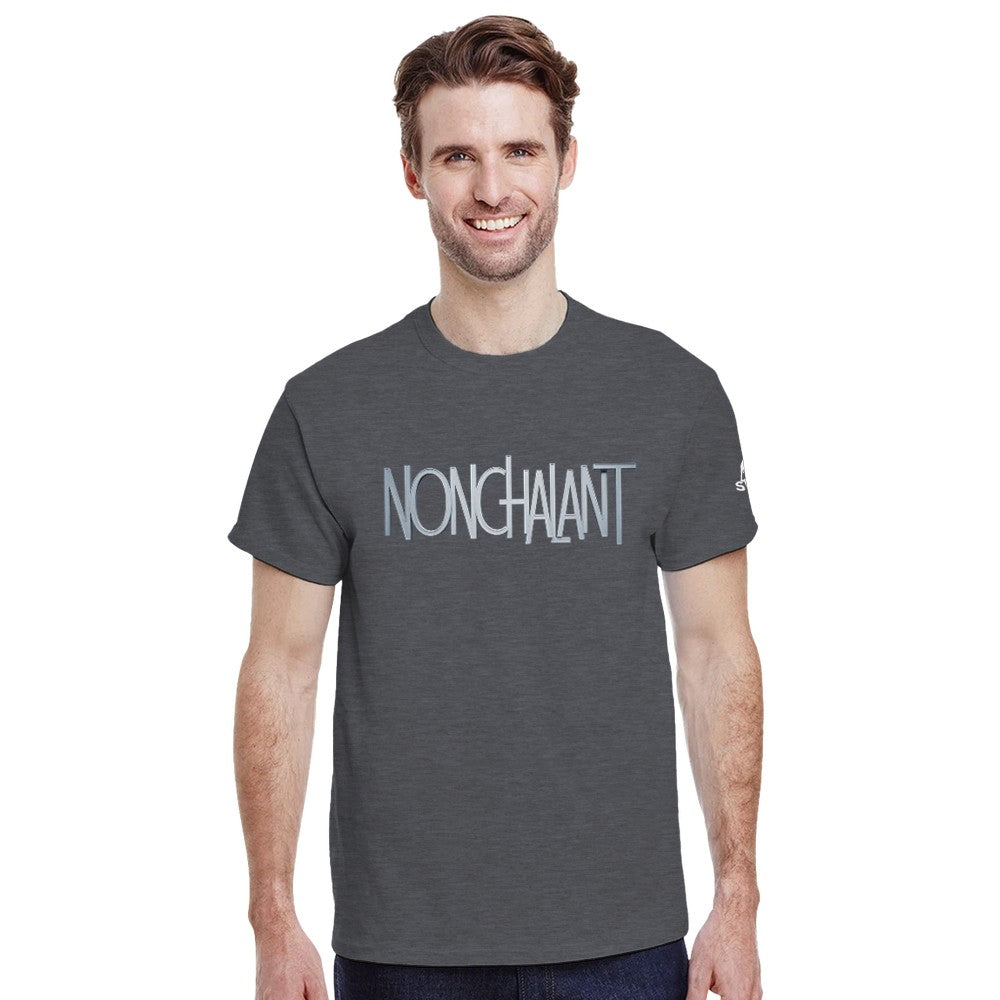 Nonchalant Unisex techno rave tshirt - grey
