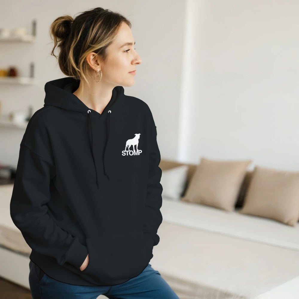NETFLIX AND CHILL? NAH DISTORTION & DRILL - TECHNO HOODIE UNISEX - BLACK