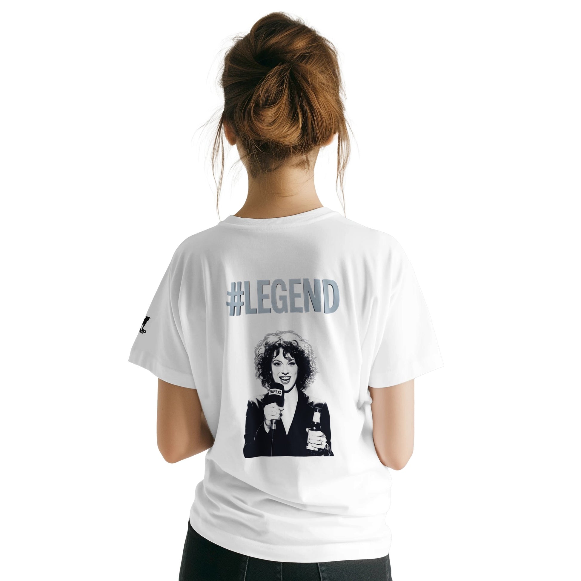 Unisex White T-shirt for Adults – Music Festival Streetwear Rave Clothing – Techno, EDM, DJ Shirt - Annie Mac Radio 1 print