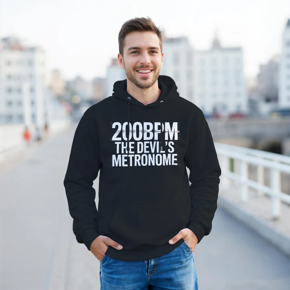 200bpm The Devils Metronome - Rave Unisex Hoodie - black
