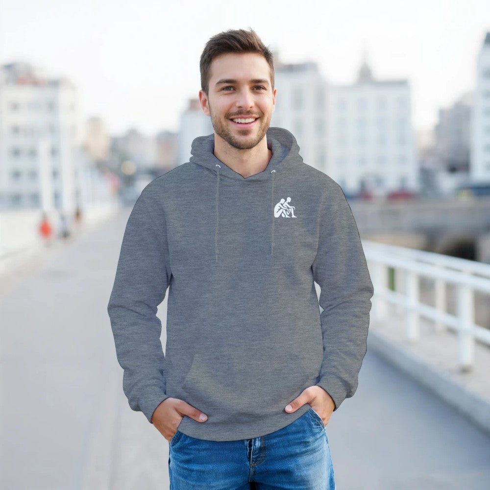 Unisex Mental health ravers hoodie - adults - if no ones checked in today this is me checking in, you matter print - grey in colour - mental health awareness 