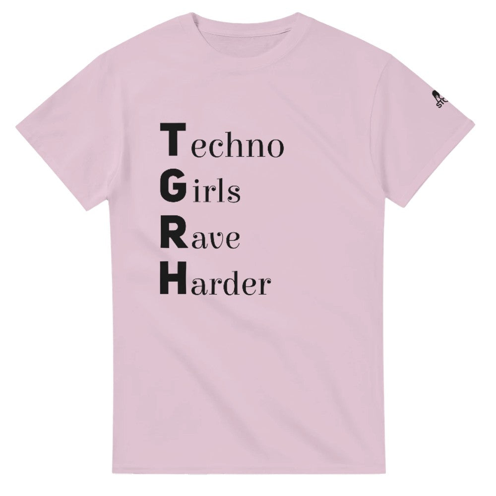 Stomp Techno girls rave harder techno rave tshirt - female - pink