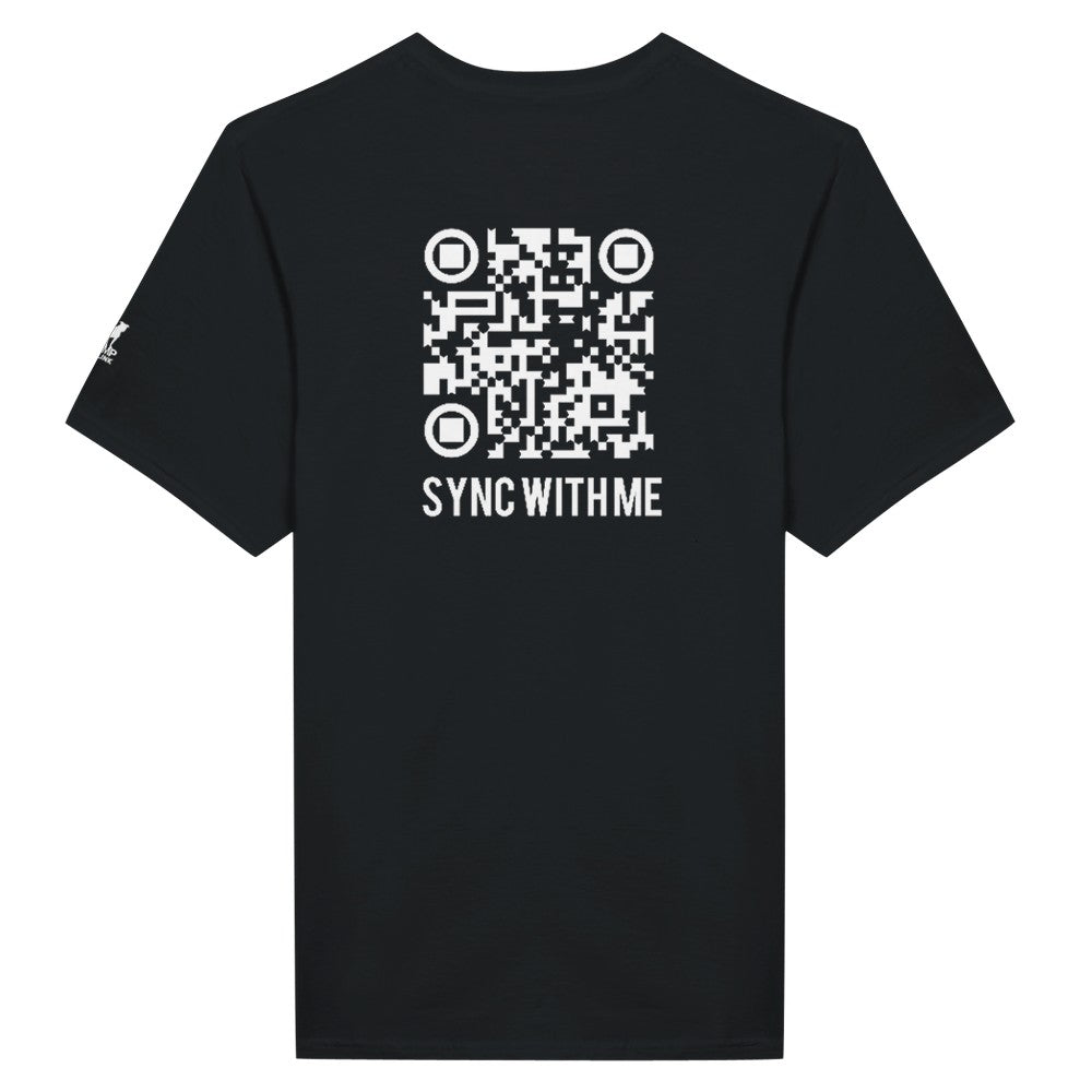Stomp ravewear RaveLink - custom QR Code - Unisex T-shirt - black