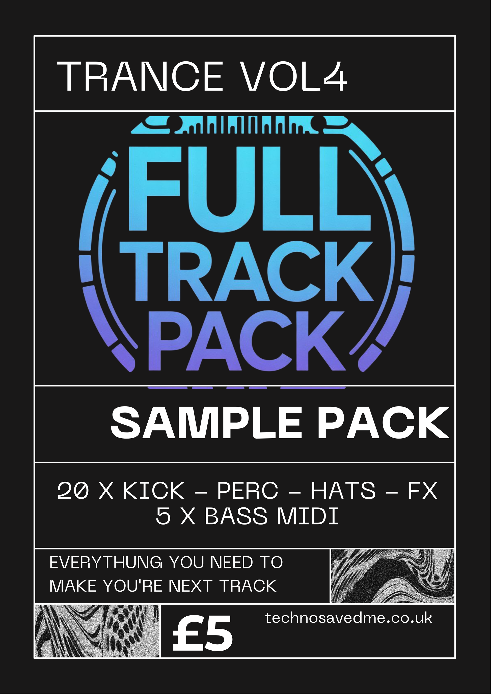 Everything you need to make a full Trance track - sample and loop pack - drag and drop into any DAW - Volume 4