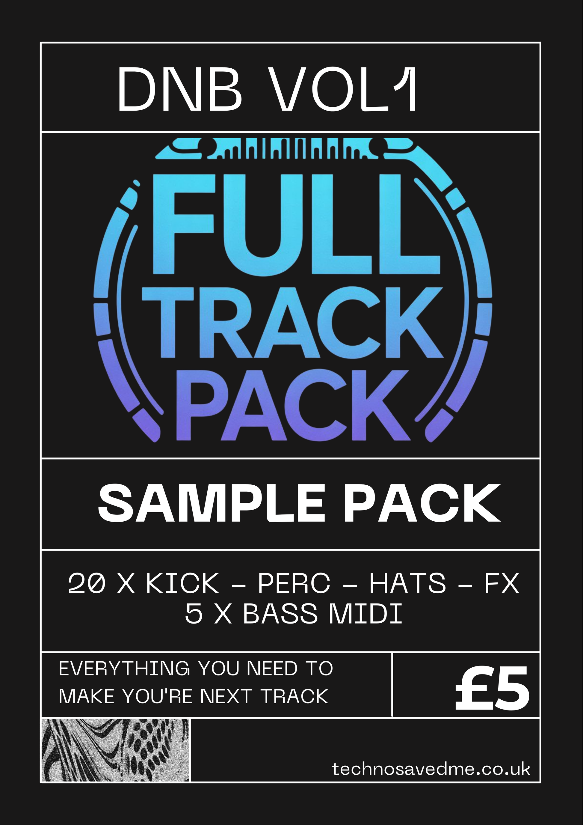 Drum and bass full track sample pack - ready to use in any DAW - Vol 1