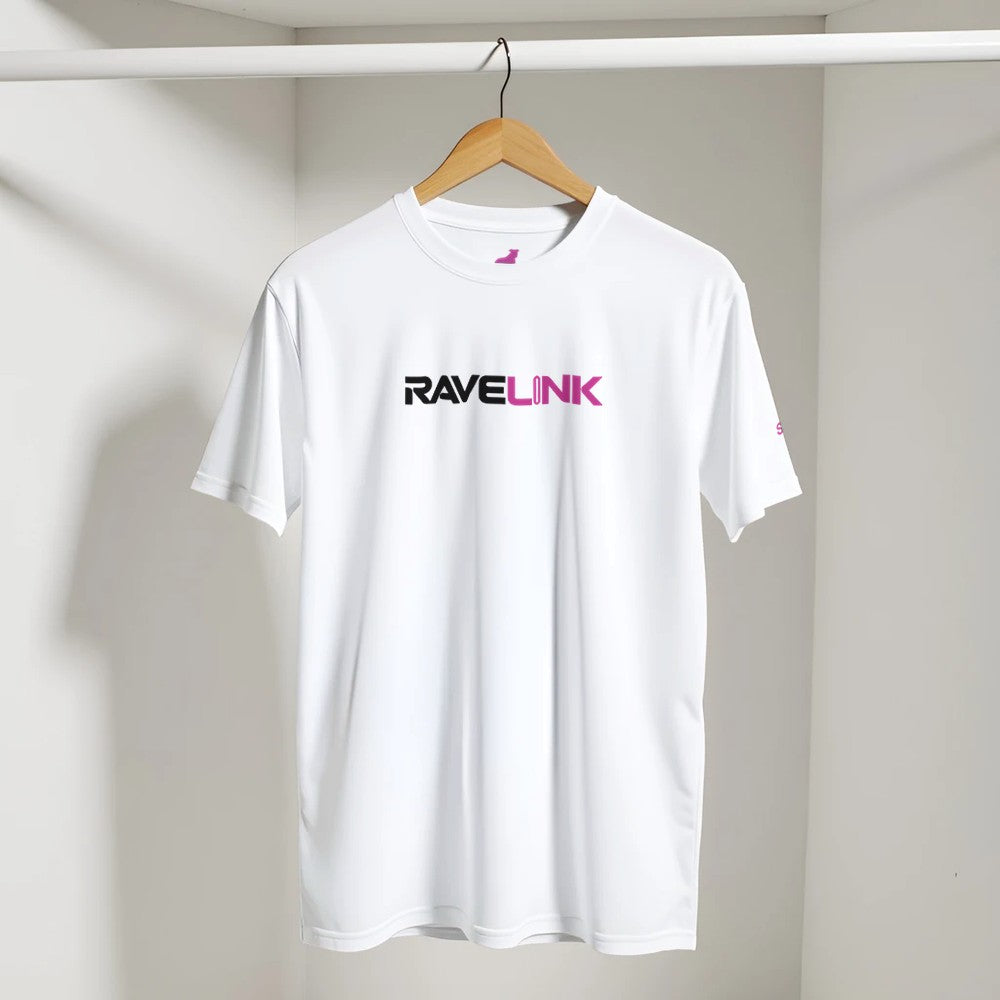 stomp ravewear - RaveLink Custom QR Code - Unisex t-shirt - white