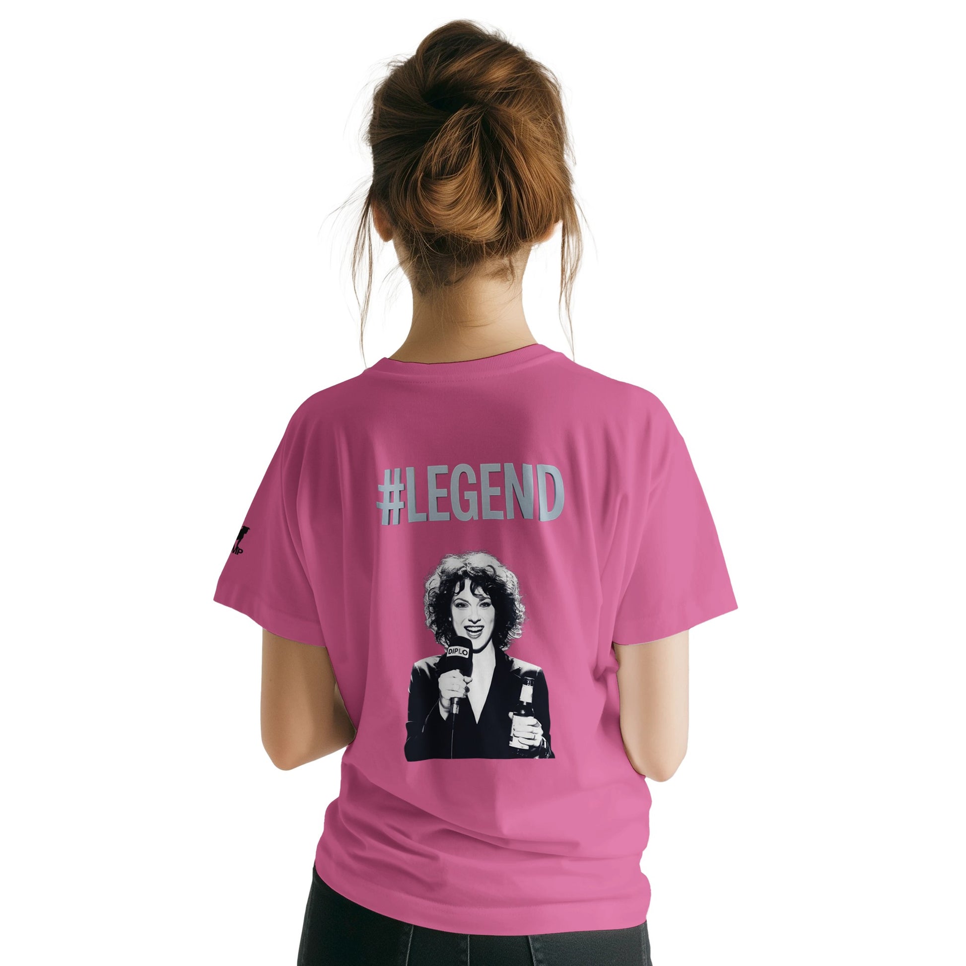 Unisex Pink T-shirt for Adults – Music Festival Streetwear Rave Clothing – Techno, EDM, DJ Shirt - Annie Mac Radio 1 print
