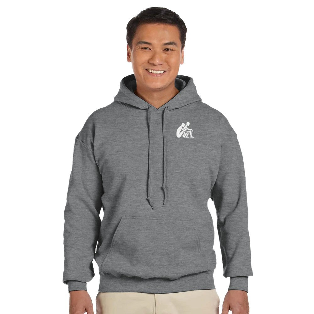 Unisex Mental health ravers hoodie - adults - if no ones checked in today this is me checking in, you matter print - grey in colour - mental health awareness 