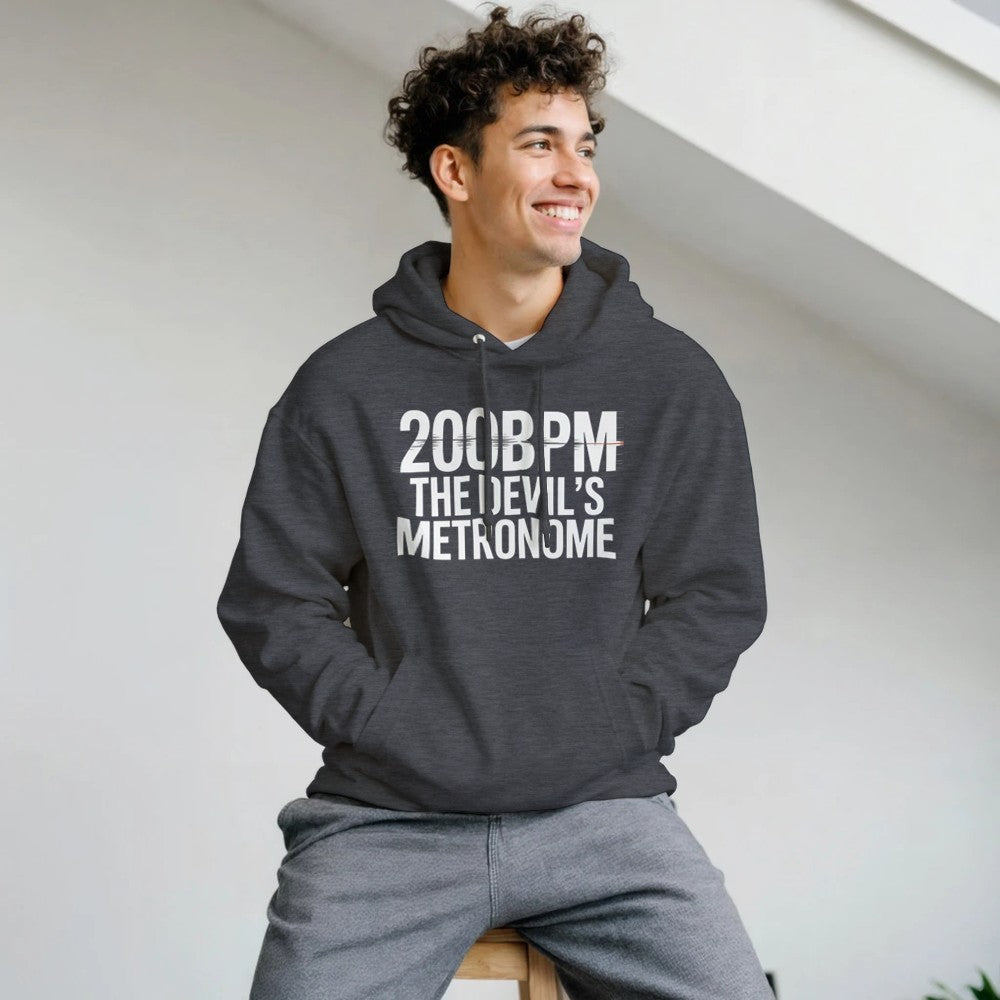200bpm The Devils Metronome - Rave Unisex Hoodie - charcoal