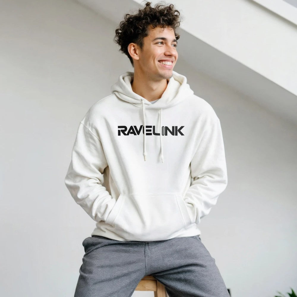 custom tiktok hoodie - perfect for gaining followers - unisex - white hoodie with black font - RaveLink