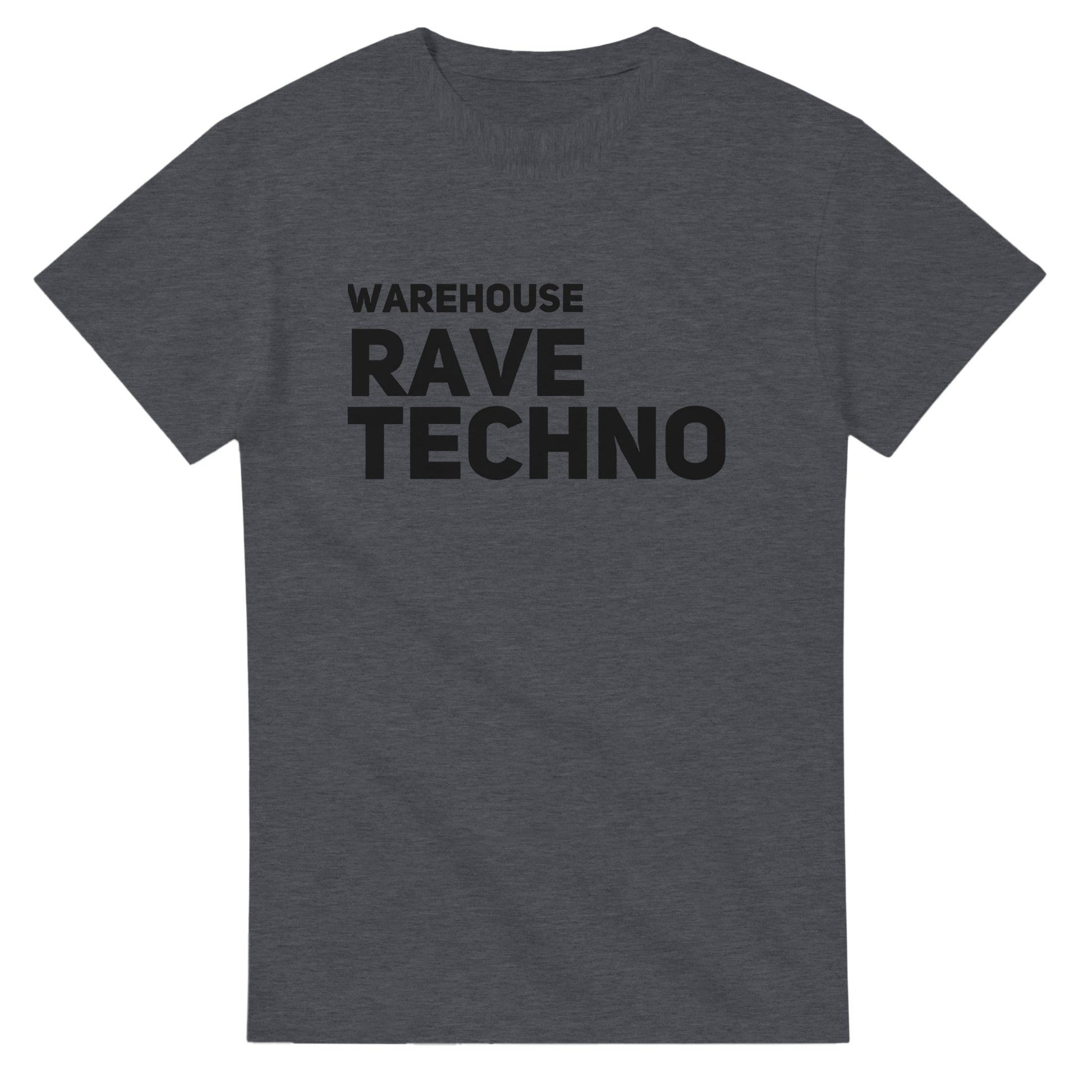 Warehouse rave techno T-Shirt for Rave & Festival Wear | Unisex Underground Music Clothing - 100% Soft Cotton - charcoal