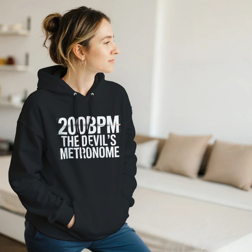 200bpm The Devils Metronome - Rave Unisex Hoodie - black