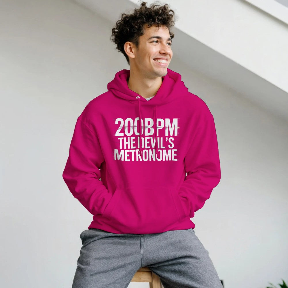 200bpm The Devils Metronome - Rave Unisex Hoodie - pink