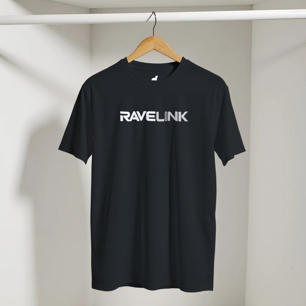 Stomp ravewear RaveLink - custom QR Code - Unisex T-shirt - black
