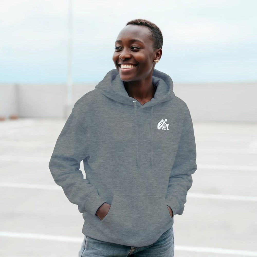 Unisex Mental health ravers hoodie - adults - if no ones checked in today this is me checking in, you matter print - grey in colour - mental health awareness 