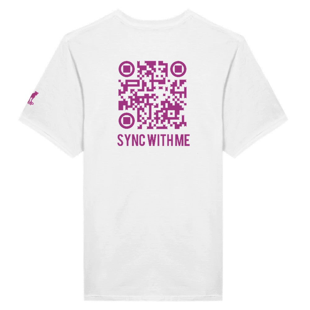 stomp ravewear - RaveLink Custom QR Code - Unisex t-shirt - white