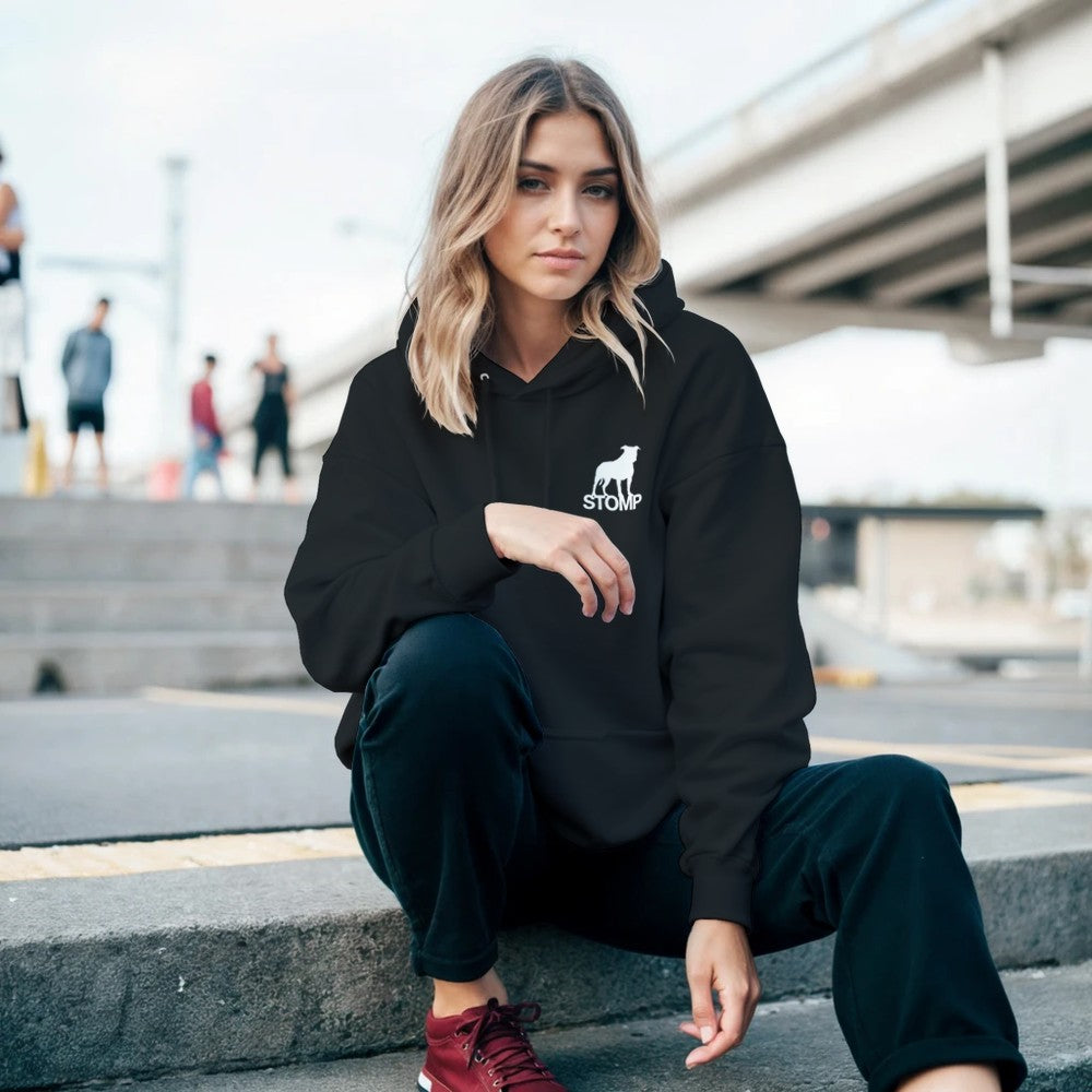 NETFLIX AND CHILL? NAH DISTORTION & DRILL - TECHNO HOODIE UNISEX - BLACK
