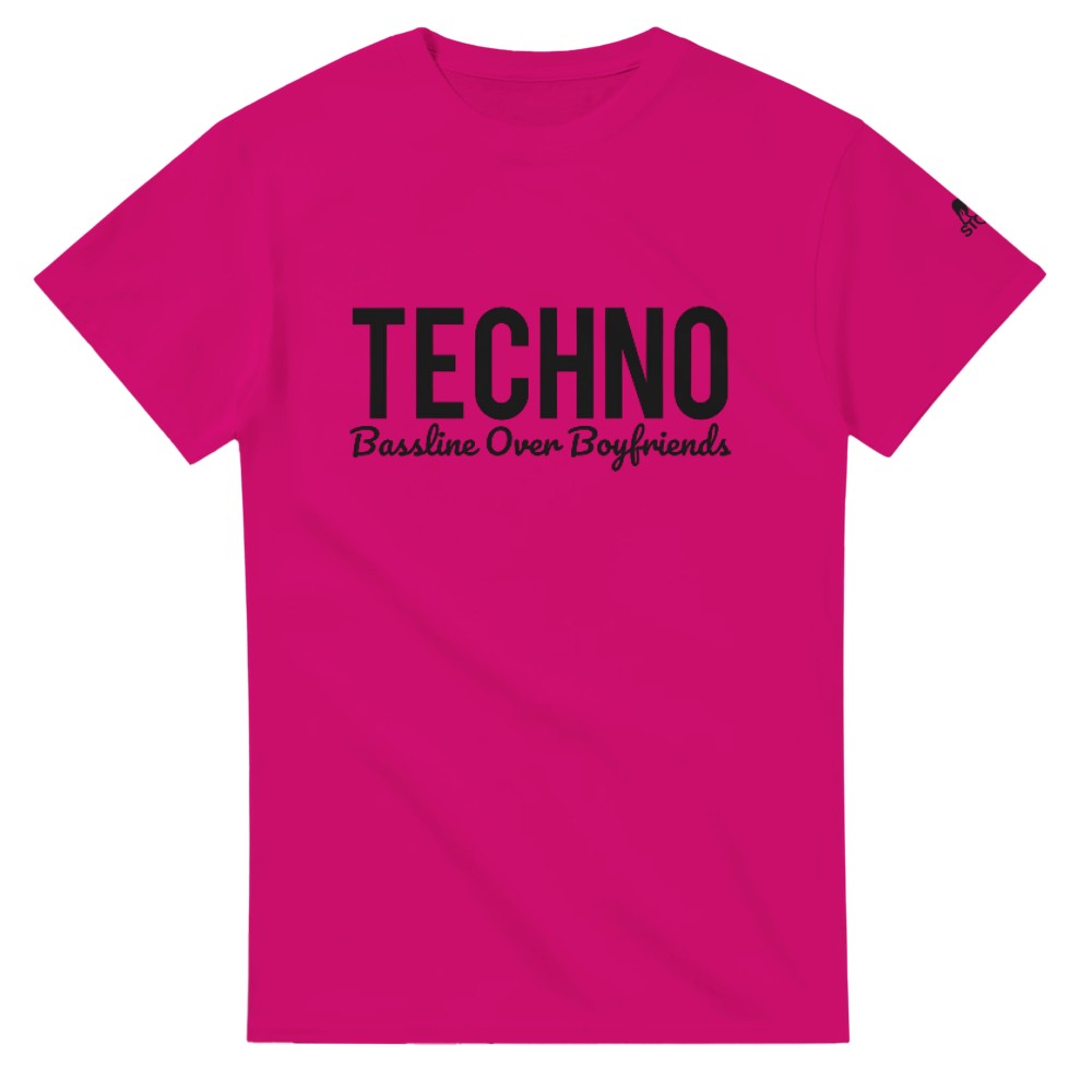 Stomp Techno over boyfriends techno rave tshirt - female - pink