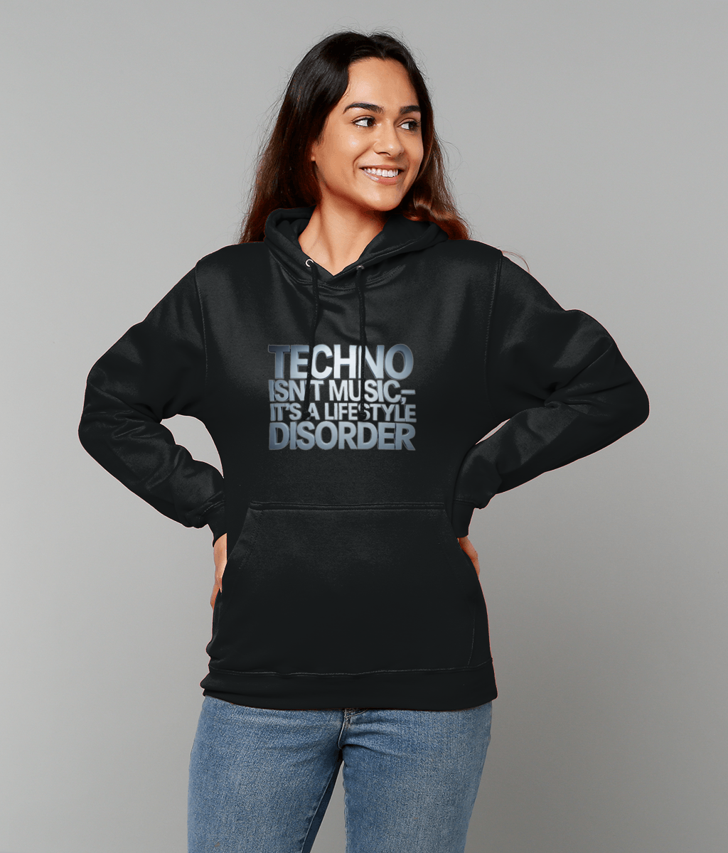 Lifestyle disorder techno rave hoodie - Unisex- techno Saved me - black