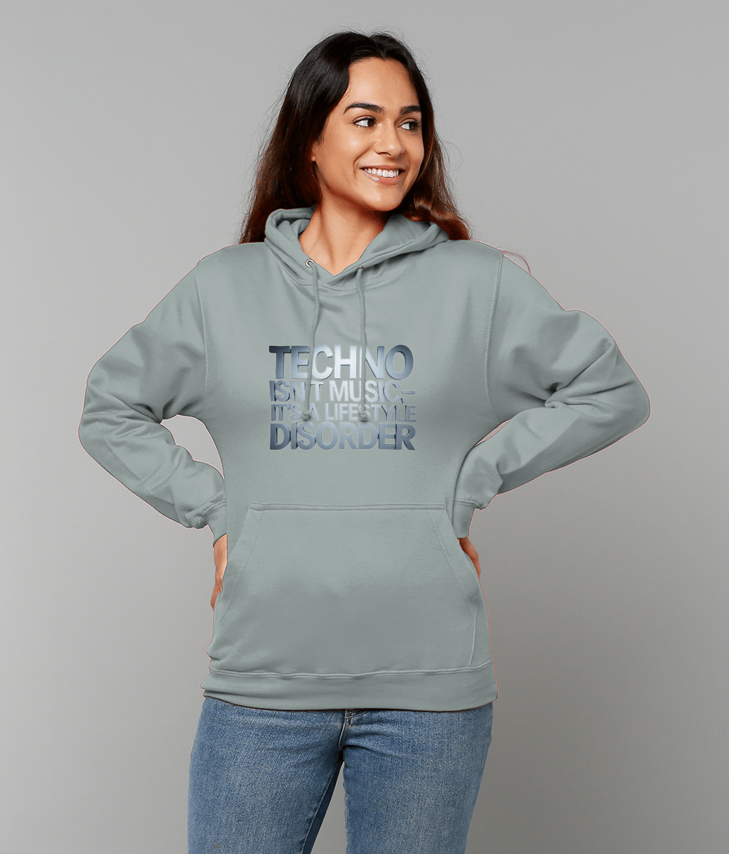 Lifestyle disorder techno rave hoodie - Unisex- techno Saved me - green