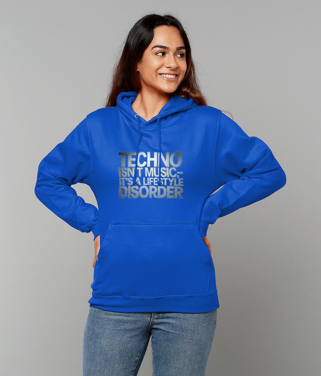 Lifestyle disorder techno rave hoodie - Unisex- techno Saved me - blue
