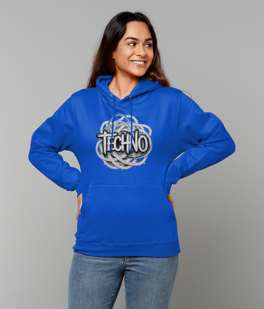 A ball of techno - Unisex hoodie - techno Saved me - blue